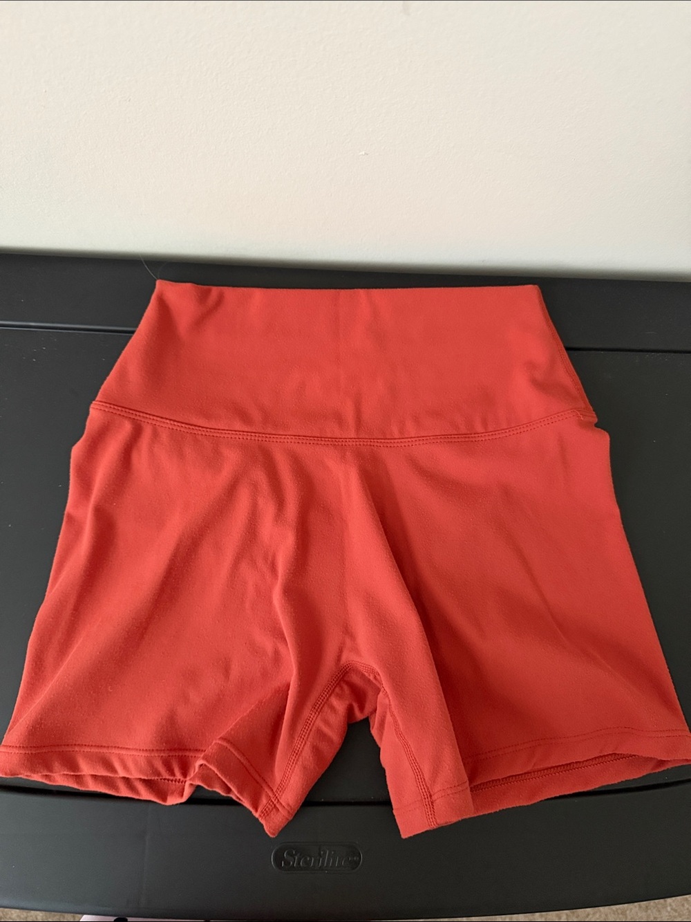 High-Waist Women's Bike Shorts in Coral